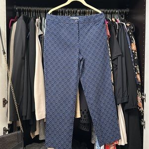 Talbots blue print pants